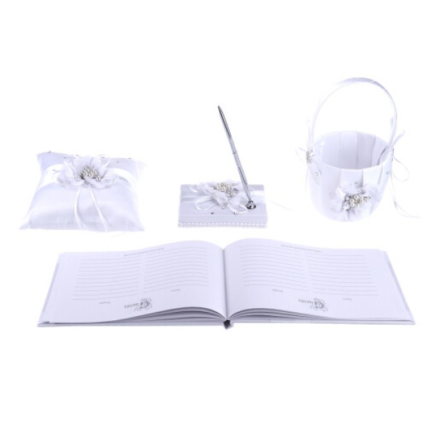 4 Pieces Pillow 20X20 cm + Flower Bag Holder Pen Holder Bridal